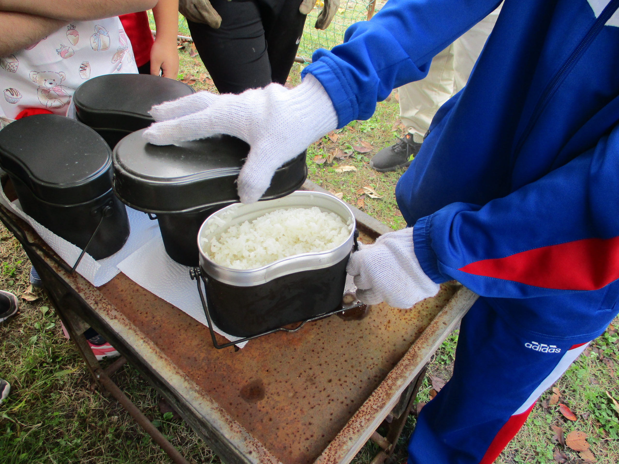 林間学校1日目 入浴＆晩ごはん | ようこそ 内海中学校へ