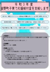 皆野町子育て応援給付金のサムネイル